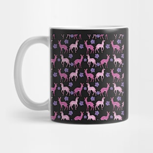 Pink Deer Pattern Mug